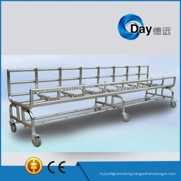 HM-7 stainless steel commercial laundry trolleys, heavy duty laundry cart between washer and dryer, STOCK hotel laundry trolley